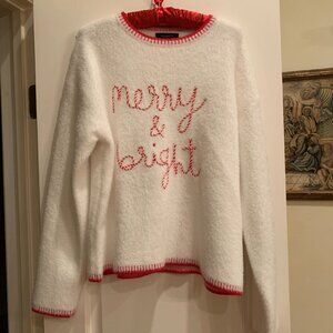 NWT - Whimsical Calligraphie Christmas Sweater